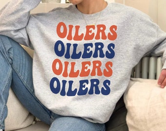 Oilers Sweatshirt, Oilers Shirt, Edmonton Shirt, Edmonton Oilers Shirt, Oilers Sweatshirt,  Hockey Shirt, Hockey Sweatshirt