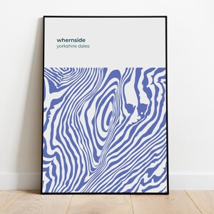 Whernside - Yorkshire Dales - Contour Print