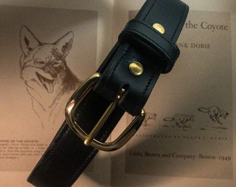Black Bridle Leather Belt