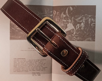 Handmade Brown Bridle Leather Belt