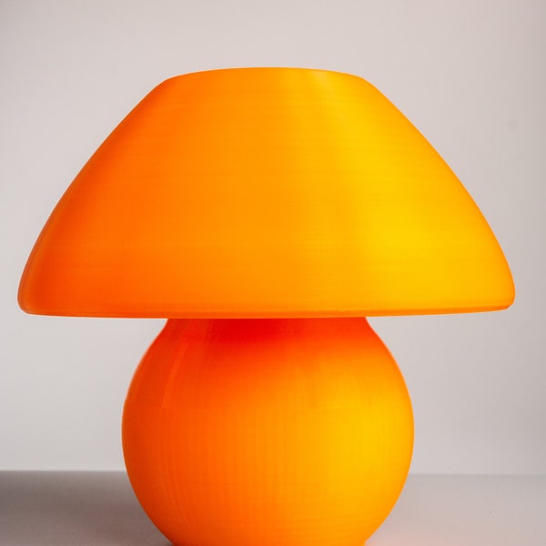 Pilz-Lampe Orange (incl. Fassung & Leuchtmittel)