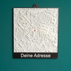 Deine Adresse als stilvolles Wandbild