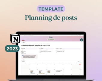 Social Media Post Schedule - Template Notion 2023