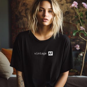 Vintage AF Tee Alt Kleidung Einzigartiges Geschenk Thrift-Liebhaber-Geschenk Ich würde eher thrifting Vintage Soul T-Shirt Grunge Kleidung Vintage Liebhaber-Geschenk-Hemd Bild 4