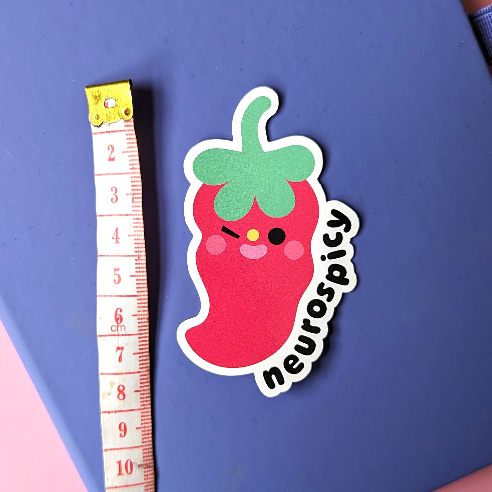 Cute Neurospicy Chilli Pepper Sticker Neurodivergent Gift for Autism ...