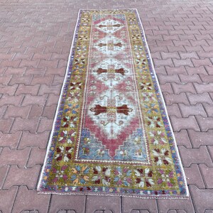 3x10 Oushak Runner, 3x10 Vintage Runner, Turkish Rug, Turkish Runner,Anatolian Runner, Turkey Runner Rug, Vintage Rug, Natural Runner,3x10
