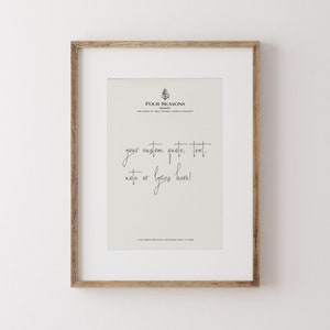 Impression de texte de citation personnalisée quatre saisons d'Orlando, affiche Disney personnalisée, oeuvre d'art personnalisable pour enfants, cadeau pour les amoureux de Disney World, note manuscrite