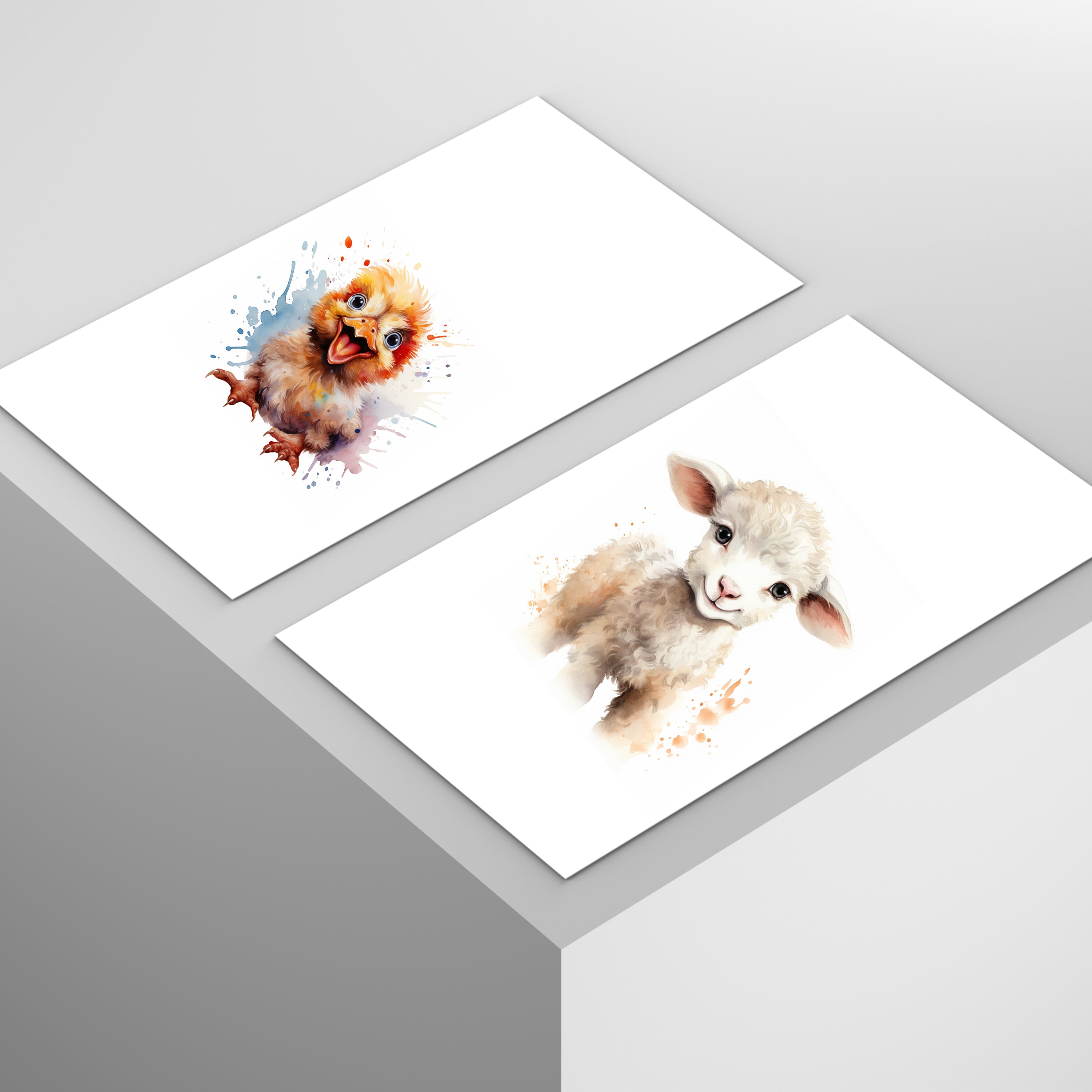 Farm Animals PNG Clipart Watercolor Floral PNG Format 10 - Etsy