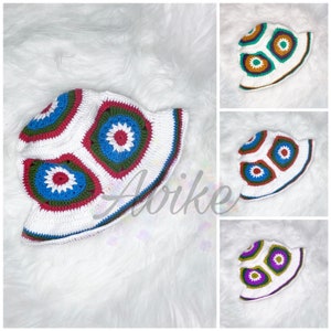 Crochet Bucket Hat (Handmade) Satin Silk Lined Optional