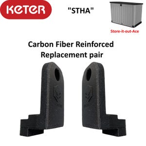 Soporte de bloqueo Keter STHA - Par de repuesto resistente de alta calidad - Store It Out ACE
