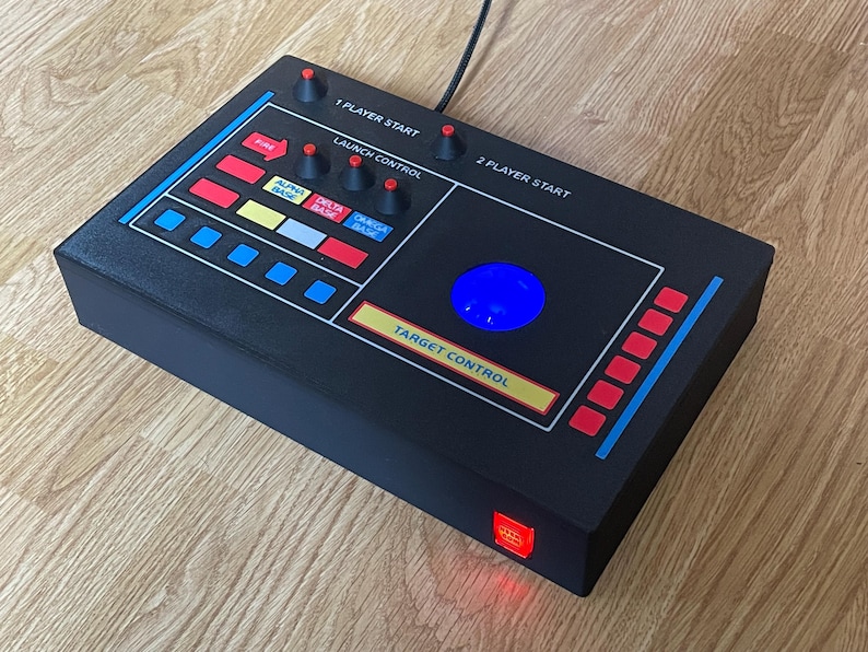 Trackball Custom Graphics Missile Command Arcade Themed Trackball Custom Built Retro Game ...