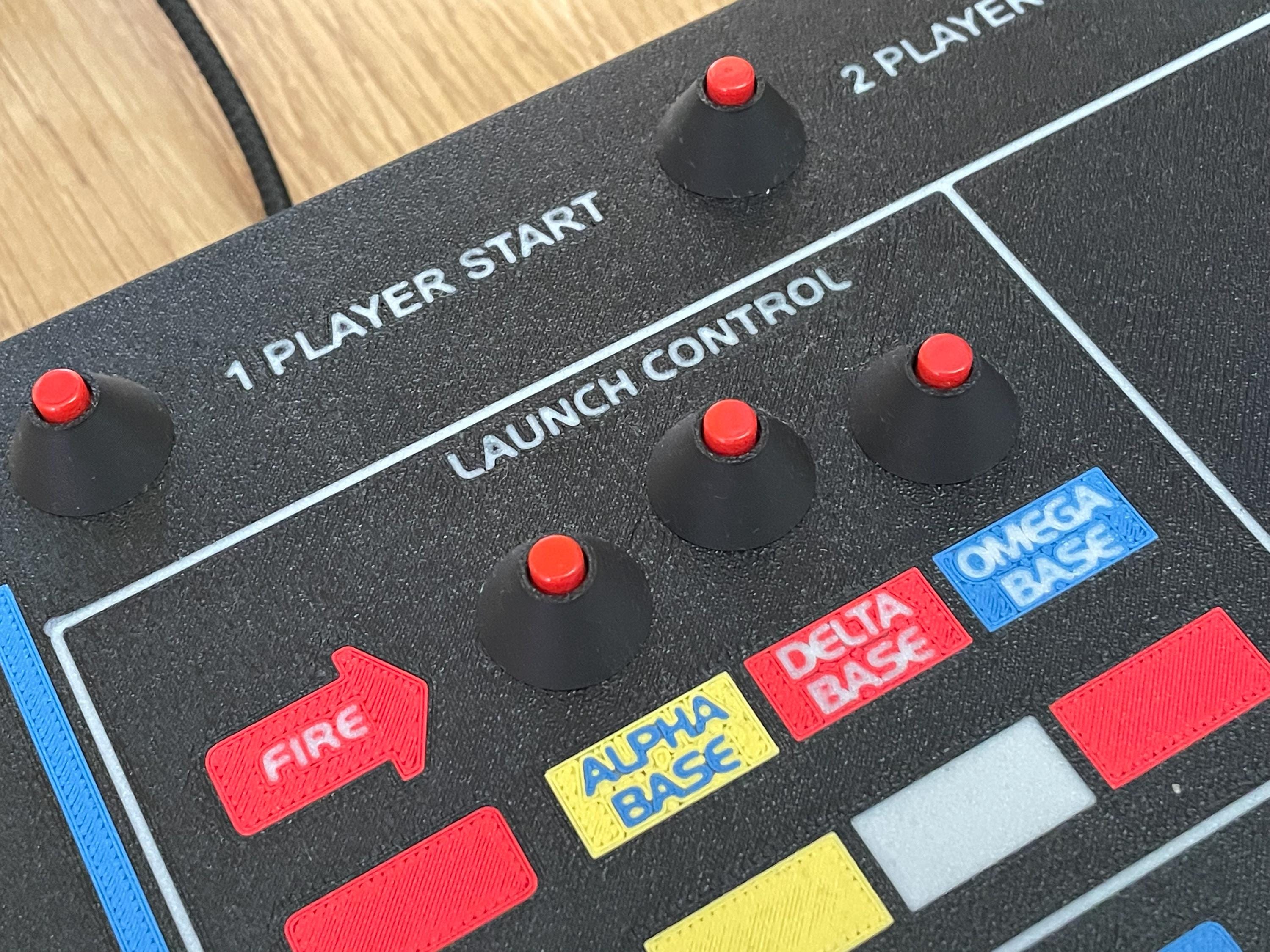 Trackball Custom Graphics Missile Command Arcade Themed Trackball Custom Built Retro Game ...