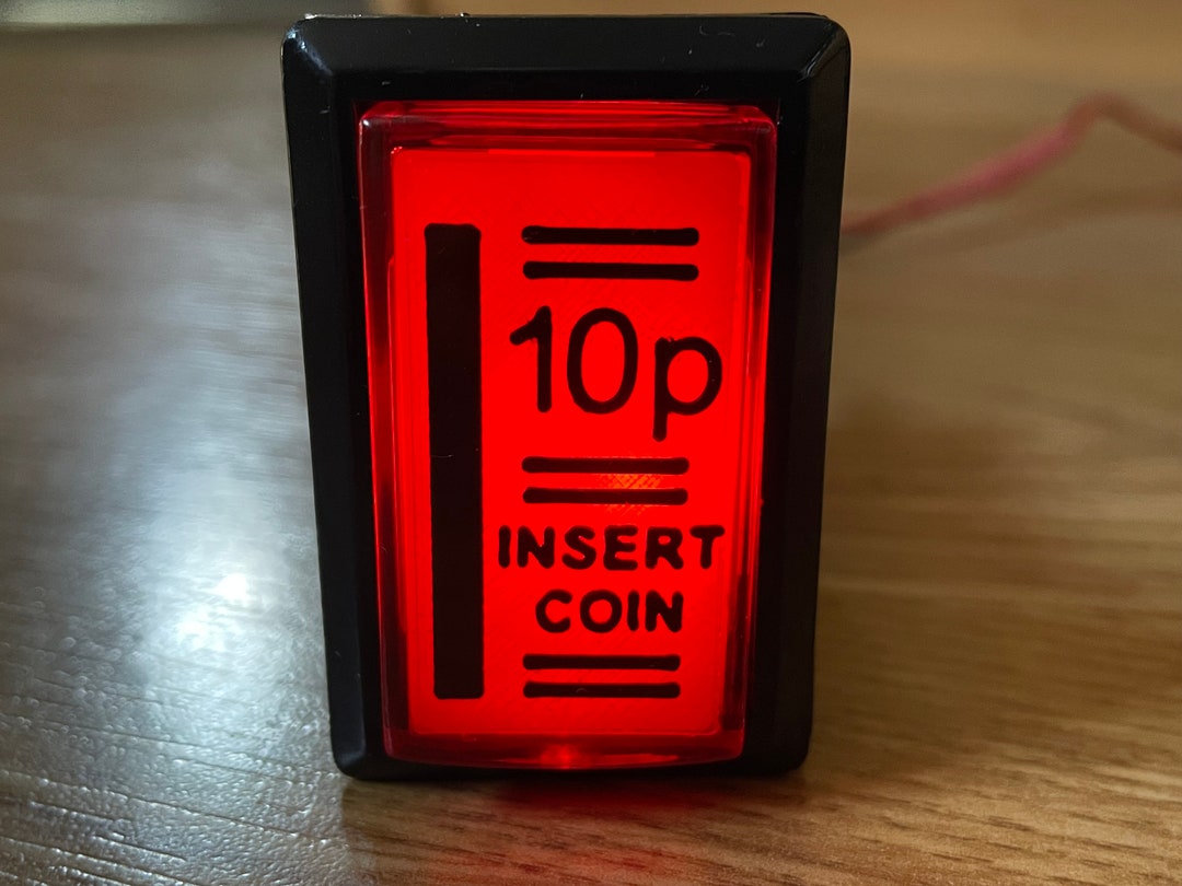 Illuminated Arcade Machine Credit Button for Mame - 4 Designs Available ...