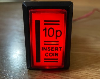 Illuminated Arcade Machine Credit Button for Mame - 4 Designs Available