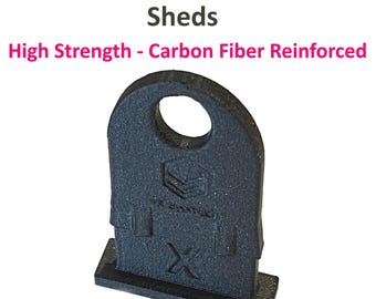 Rubbermaid Shed Lock Part "X" High Strength Carbon Fiber PETG