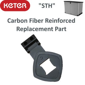 Keter STH Padlock Hinge for Store It Out Ace – Replacement Lock Hinge – Keter Spare Part
