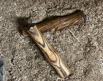 muddler made from African Zebrano wood