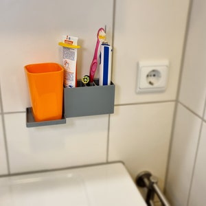 Mundhygiene-Aufbewahrungssystem zur Wandmontage
