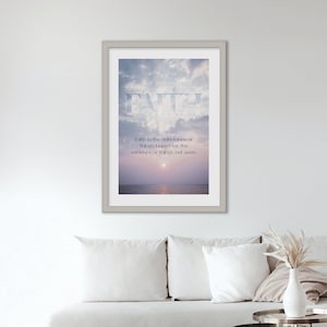 Hebrews 11 1, Faith Is The Substance Of Things Hoped For, Bible Verse Wall Art, Scripture Wall Decor, Large Printable Scripture Wall Art