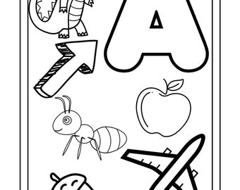 Letter A Learning Big A and Little A - Etsy