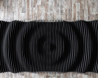 Huge Customizable Parametric Wall Art for Music Lovers - Aesthetic Sound Absorbing Acoustic Panel Ensemble PET Felt 1200 x 2400