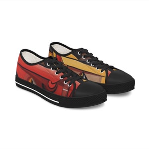 Women&#39;s Low Top Sneakers &quot;Contrasts of the Soul&quot;