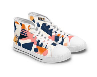 Zapatillas altas de mujer "Música de figuras"