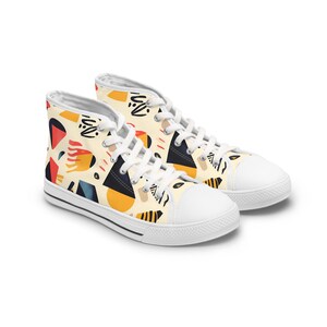Women&#39;s High Top Sneakers &quot;Joyful mood&quot;