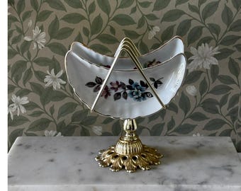 Vintage Caddie Creations China Caddy Tidbit Tray Holder