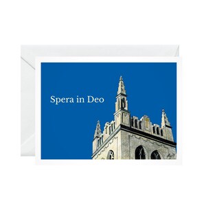 Tarjeta de felicitación Dimnent Chapel Hope College, Beautiful Holland, MI, tarjeta de felicitación cristiana, paquete de 3