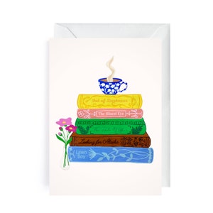 Book Stack, Book Lovers Dream Greeting Card, Pack of 3