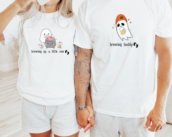 This Witch Is Brewing Up A Baby, Halloween New Mom To Be T-Shirt This Witch Is Brewing Up A Baby, Halloween New Mom To Be T-Shirt