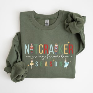 Nutcracker Christmas Sweatshirt Dance Gift for Her, Dance Lover Nutcracker Ballet Shirt, Dance Teacher Gift, Ballerina Sweater, Sugar Plum