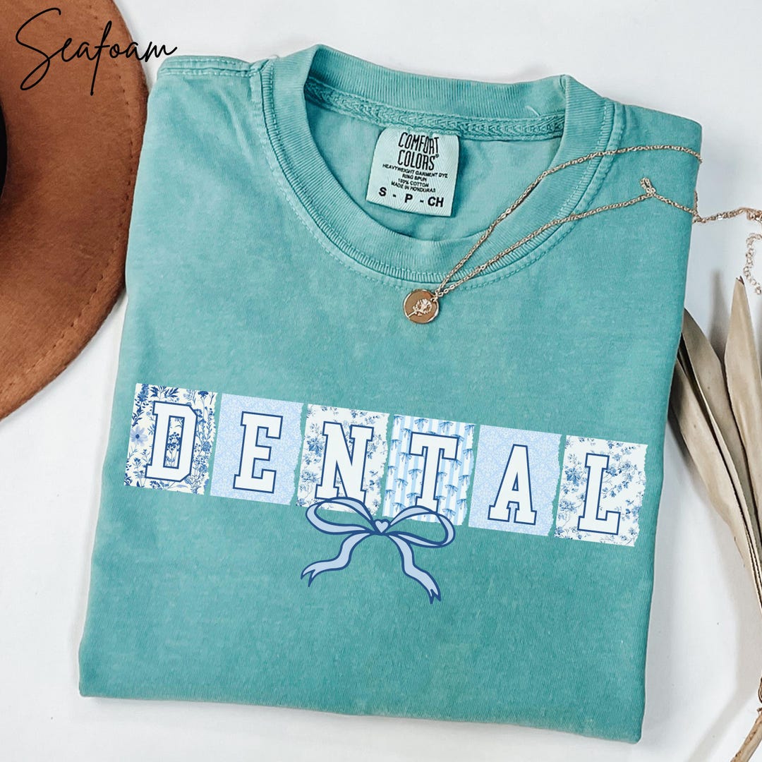 Dental Office Matching Shirt Staff Gift, Floral Dental Assistant Tshirt ...