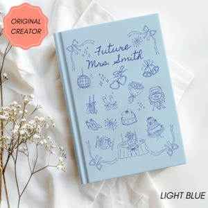 Personalized Wedding Planning Journal Matte Hardcover Engagement Gift for Her, Custom Name 2026 Bride to Be Bridal Shower Gift, Future Mrs