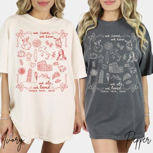 Italy Girls Trip Shirt 2026 Vacation Tshirt, Birthday Trip Group Matching Tee, Sister Trip T-Shirt, Mother Daughter Trip, Travel Italy Gift