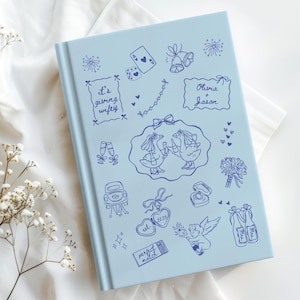 Personalized LGBTQ engagement gift wedding planning journal with a matte hardcover. Perfect for keeping track of all your wedding plans and ideas. Ideal gift for brides-to-be. Relevant for weddings, engagements, proposal parties and bridal showers gift for lesbian couples. Future Mrs. & Mrs. gift.