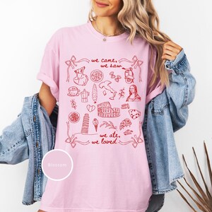 Italy Shirt, Italy Vacation Tshirt Gift for Her, Comfort Colors Love Italy Shirt, Sister Trip Italy, Girls Trip Italy, Coquette Italian Shirt, Italy Gift, Doodle Sketch Italy Travel Shirt, Ciao Shirt Plus Size