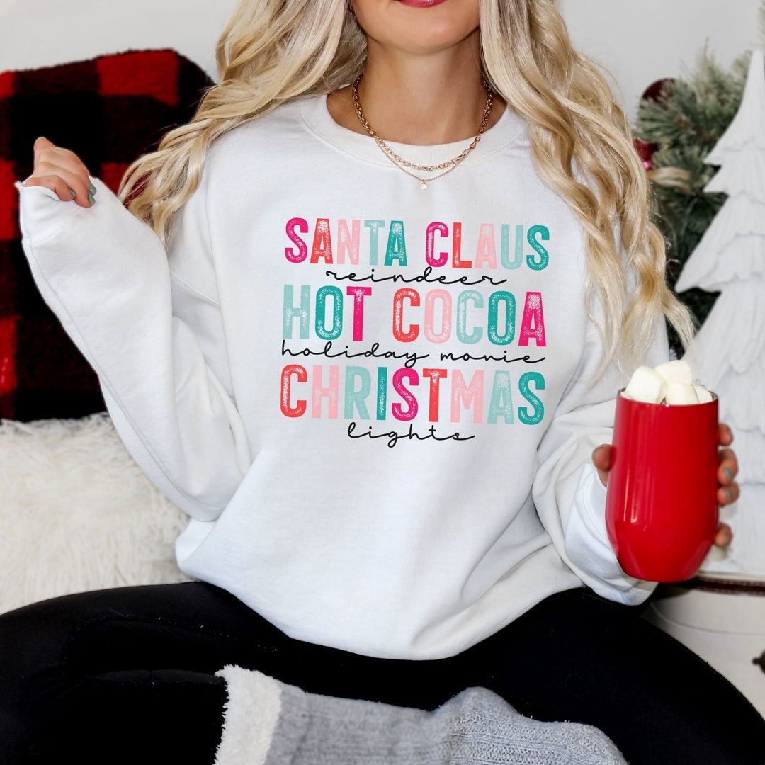 Favorite Christmas Things Women's Christmas Crewneck Etsy