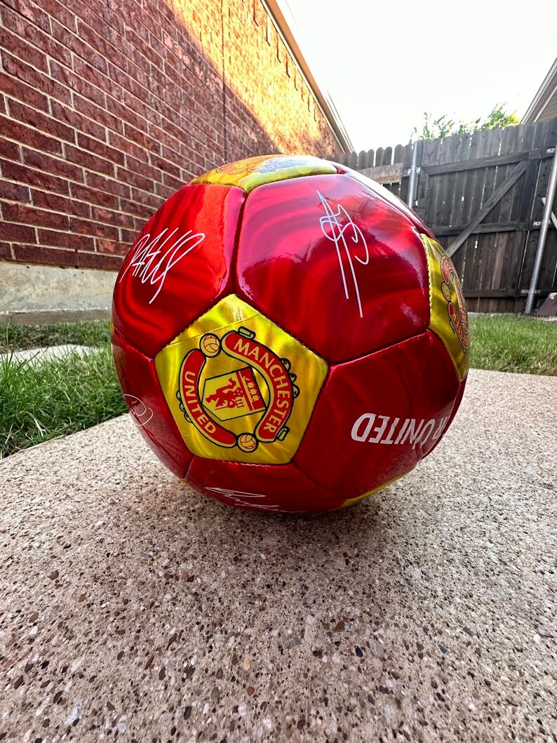 Manchester United Leather Ball soccer ball PVC soccer ball standard size 5 football image 3