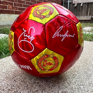 Manchester United Leather Ball soccer ball PVC soccer ball standard size 5 football image 4