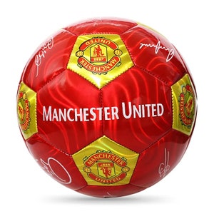 Manchester United Leather Ball soccer ball PVC soccer ball standard size 5 football image 1