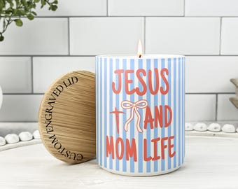 Gift For Christian Women, Personalized Faith Gift, Christian Gift Custom Candle, Christian Gift Ideas, Faithful Mother Gift, Praying Mom