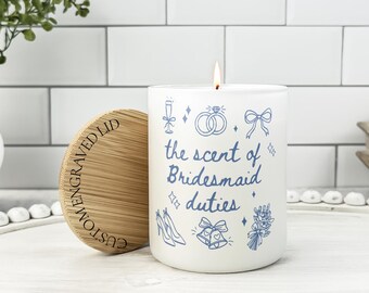 Personalized Bridesmaid Proposal Candle, Bachelorette Party Gift, Bridesmaid Proposal Candle, Bridesmaid Gifts, Bachelorette Candles