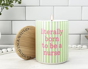 New Nurse Candle, Personalized Nursing Appreciation Gift, Nurse Gift Candle, Nurse Care Package, Gift for Nurse, Custom Nurse