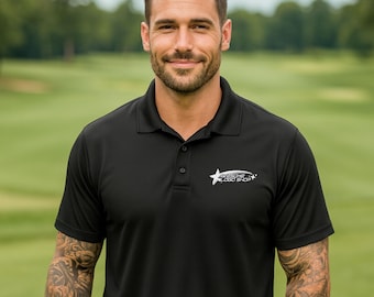 Custom Logo Performance Polo Shirt, Moisture-Wicking Shirt, Custom Logo Polo, Custom Logo Dry-Fit Polo Shirt, Personalized Business Uniform