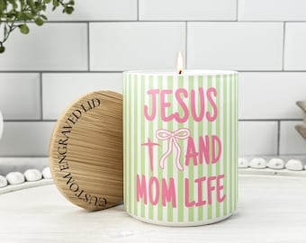 Gift For Christian Women, Personalized Faith Gift, Christian Gift Custom Candle, Christian Gift Ideas, Faithful Mother Gift, Praying Mom