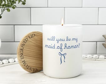 Bridesmaid Proposal Candle Personalized, Bachelorette Party Gift, Funny Bridesmaid Proposal, Custom Maid Of Honor Gift, Bridesmaid Candle