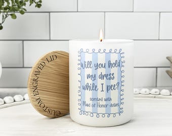 Bridesmaid Proposal Candle Personalized, Bachelorette Party Gift, Funny Bridesmaid Proposal, Custom Maid Of Honor Gift, Bridesmaid Candle