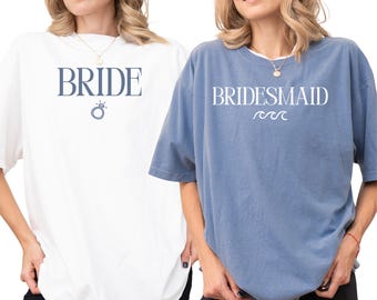 Comfort Colors Bridesmaids Shirts, Bridal Party Beach Shirts, Bridesmaid Proposal Gift, Maid of Honor Tee, Beach Bachelorette Party Tee
